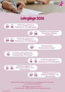Lehrgänge 2026